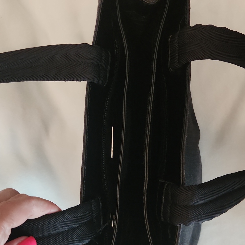 Prada Black & Gray Handbag with COA - Picture 10 of 13